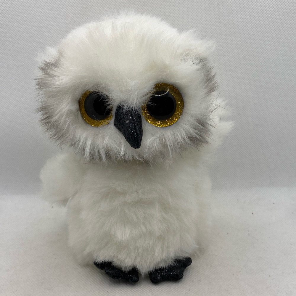 Ty Beanie Boos Austin the Owl Stuffed Animal Plush Toy 6.5”